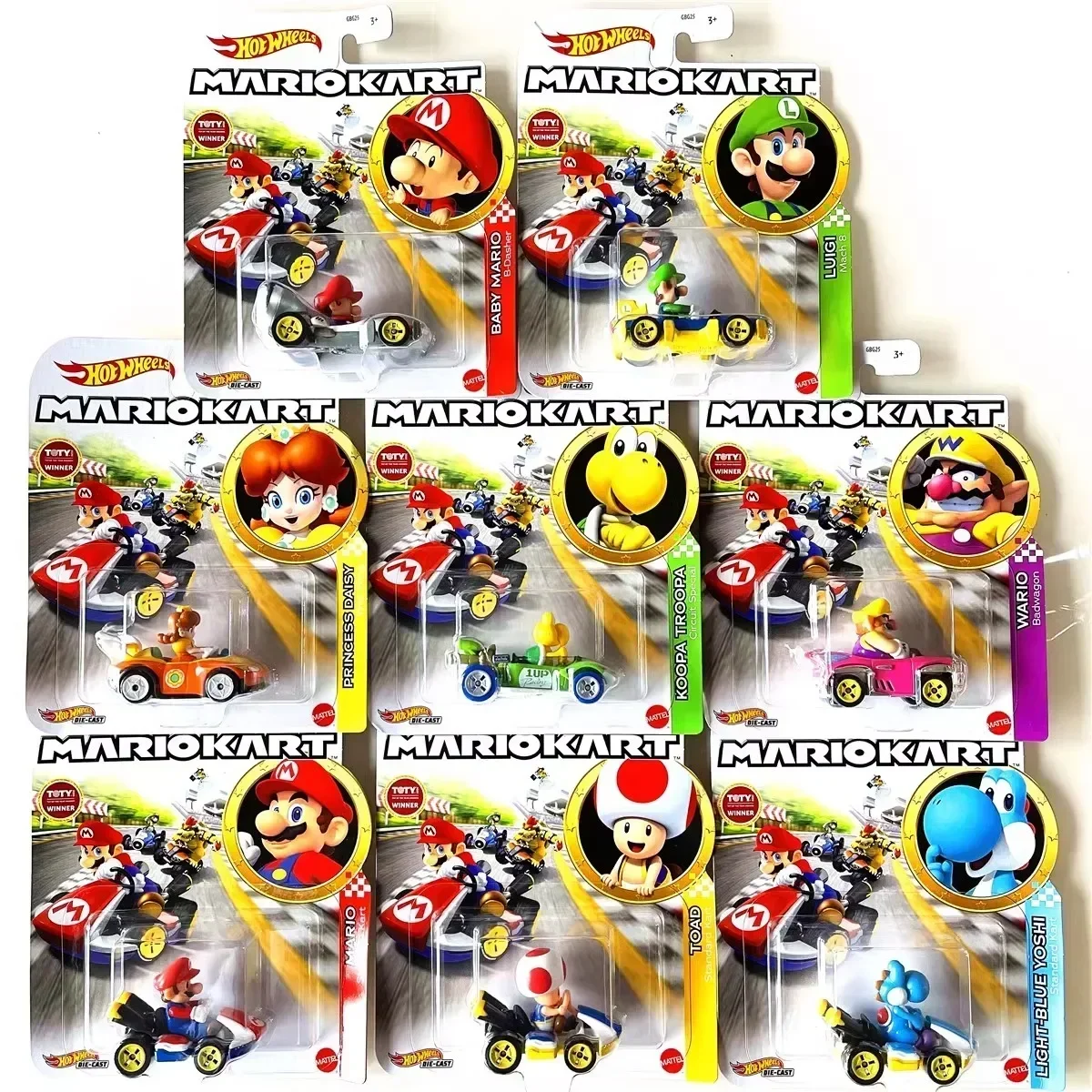 Hot Wheels Car Track Sets - Originele Hot Wielen Mario Kart 1:64