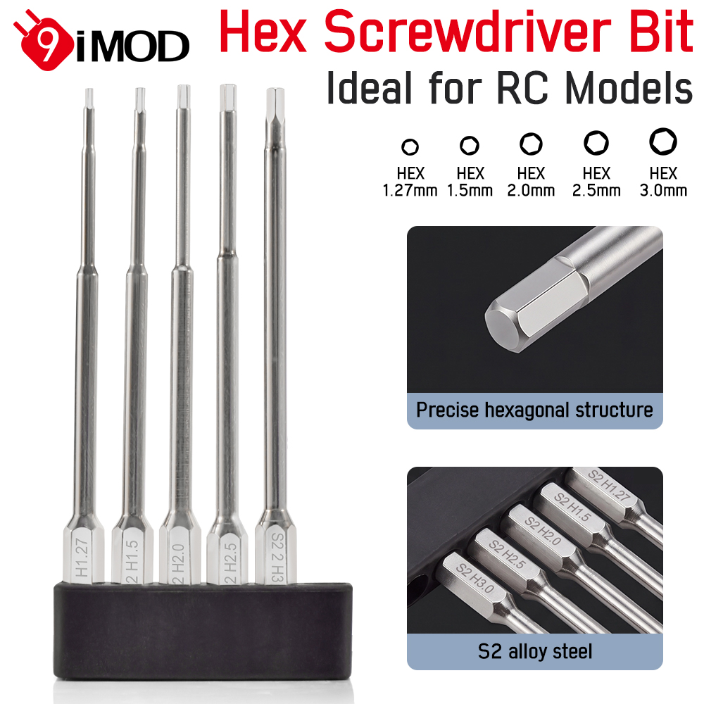 Model Kit Perfect Grade - 9IMOD Hex Schroevendraaierset 100mm Verlengd 1.27-3.0mm