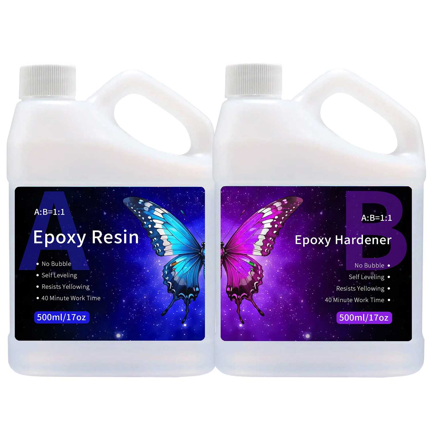 Resin Kit Cast - Nieuwe upgrad 1:1 Epoxyhars Kristalheldere Kit,