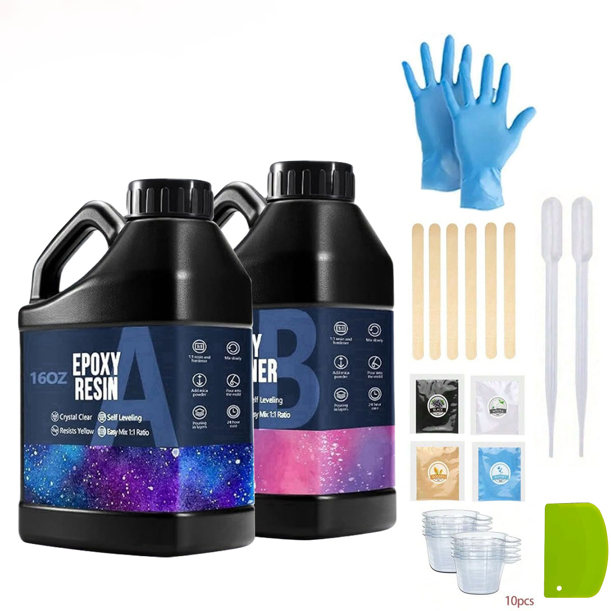 Resin Kit Cast - 1000ml Kristalheldere Epoxyhars Kit Geen Vergeling
