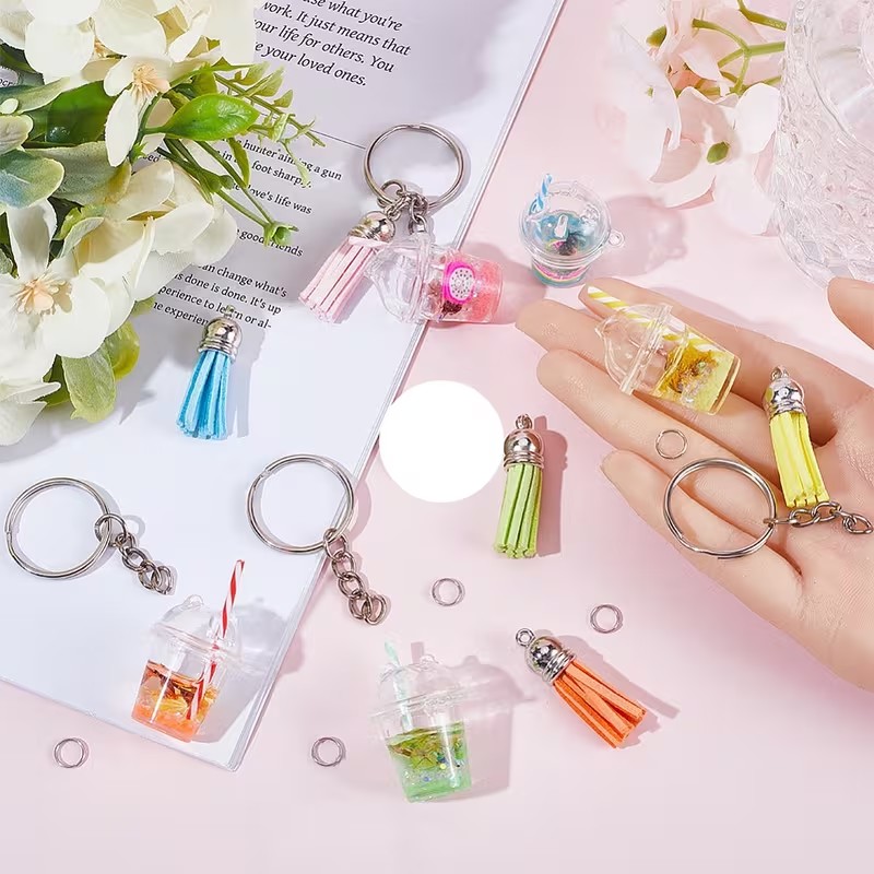 Resin Kit Cast - 20set Mini Melkthee Sleutelhanger Accessoires Thee