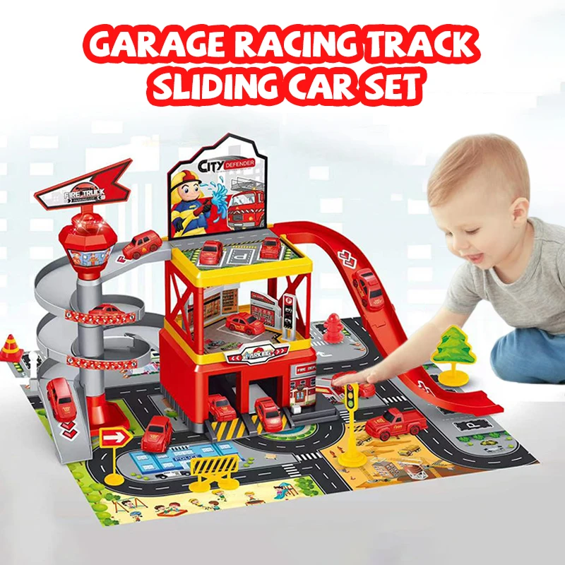 Garage Racing Track Glijdende  - Hot Wheels Car Track Sets recensie en prijs