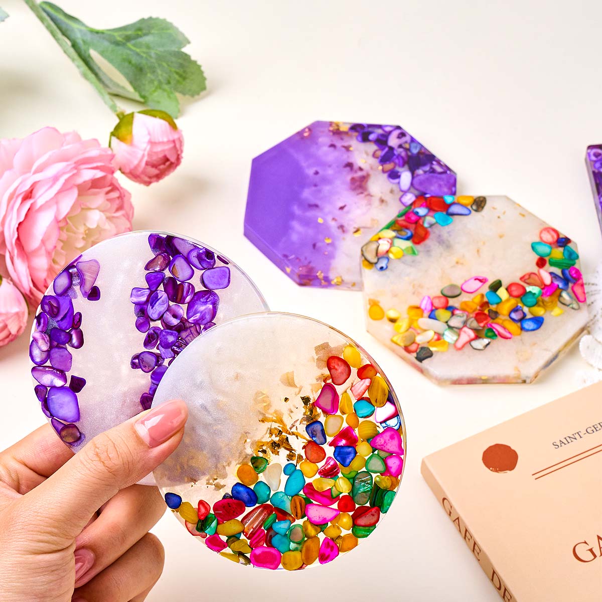 Epoxyhars Coaster Maakset met  - Resin Kit Cast recensie en prijs